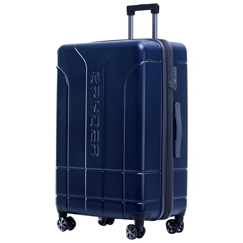 Spyder Carve 29 Inch Large Checked Luggage Expandable Hardside Upright Suitcase, Navy