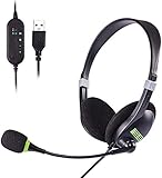 kinder mikrofon 90er [Breite Kompatibilität] PC-Headsets können mit Windows 2000/7/8/10 / XP / Vista, Mac OS X und den meisten führenden UC-Plattformen, Softphone, verwendet werden. Ideal für Skype-Chat, Business, Call Center, Telefonkonferenz, Diktat, Drachenrede, Online-Kurs, Webinar-Präsentation usw.