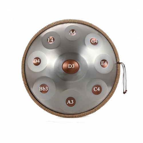 Tambor de acero Handpan 9 Notas D menor 22 pulgadas miniatura 6