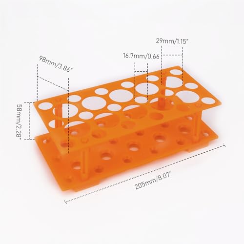 Jiuwu 28 Pack /2 Oz and 5/3 Oz Centrifuge Tubes with Test Tubes with Caps Tubes Rack,10 Pack 50ml and 18 Pack 15ml Lab Tubes Laboratory Supplies - Thumbnail 4