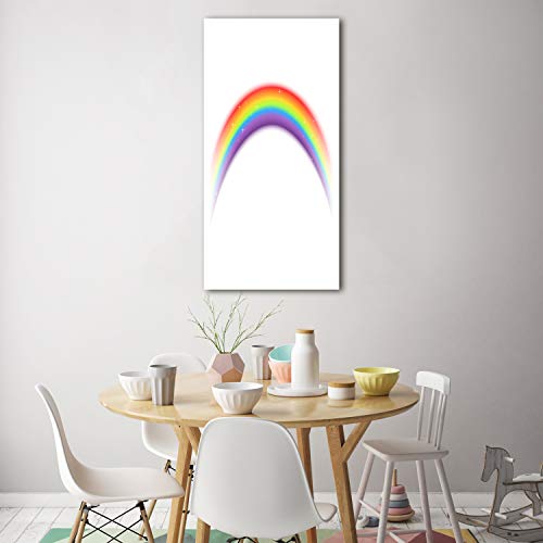 Image sur plexiglas Tulup 70x140 tableau mural arc en ciel multicolore