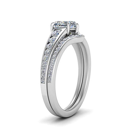 Image of Choose Your Gemstone Graduated Channel Setting Diamond CZ Wedding Sterling Silver Heart Shape Wedding Engagement Birthstone Stackable Ring Size US 4 to 12
