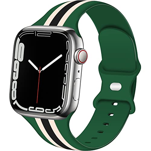 TopPerfekt Designer Sport Straps Compatible Apple Watch Straps 38mm 40mm 41mm Men Kids Women