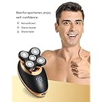 Electric Shavers for Men - 5 in 1 Bald Head Shavers for Men, 5D Floating Cordless USB Rechargeable Rotary Razor…