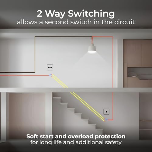 BG Electrical Intelligent Double Wall Dimmer Switch, 2 Way, Screwless Front Plate, Evolve, Black Chrome, 200W, PCDBC82B - Image 7