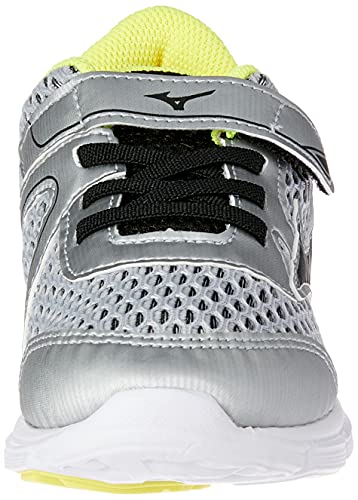 Tênis Mirai Kids, Mizuno, Criança Unissex, Prata/Amarelo, 28