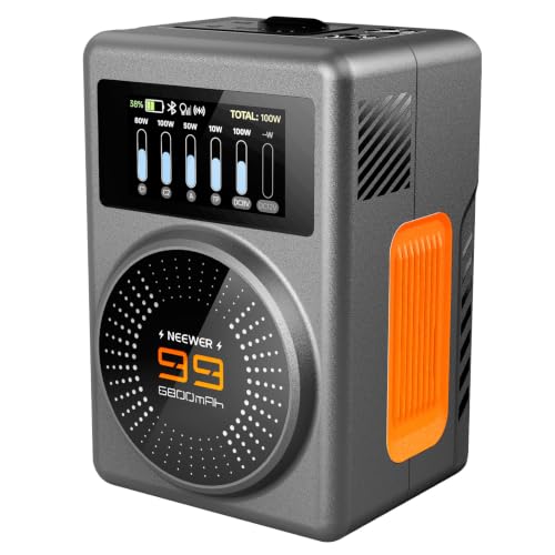 Image of NEEWER PS099U 99Wh Mini V Mount Battery APP Control, 100W PD Fast Charging