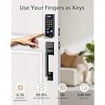 Philips Wi-Fi Smart Lock with Handle, Keyless Entry Keypad Door Lock with Handle, Front Door Deadbolt Set with WiFi Gateway, App Control, Fingerprint Unlock, PIN Code Unlock, Auto Locking - Image 5
