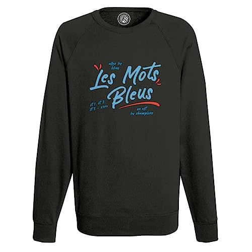 Sweat Shirt Homme Les Mots Bleus fini les pulls rêches pour supporter le foot français
