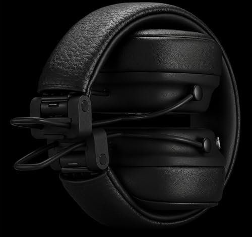 Image of Original for Marshall Major IV Wireless Bluetooth Headphones, Black, 80+ Hours Playtime, On-Ear Design, Wireless Charging, Multi-Directional Control Knob, Ergonomic Fit