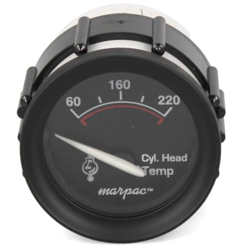 Faria Boat Temperature Gauge GP8026A | Cylinder Head 2 Inch