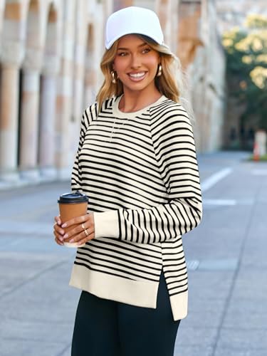 Glamaker Womens Long Sleeve Sweatshirt Casual Crewneck Sweatshirts Loose Fit Pullover Tops3