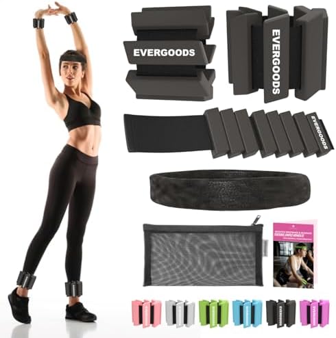 Evergoods Wrist and Ankle Weights for Women and Men, Set of 2 (1l...