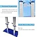 HXQWDQL Portable Aluminum Track and Field High Jump Standards,Pair of Adjustable High Jump Stands for Competition,Training and School Sports Blue Iron Base Without Wheels