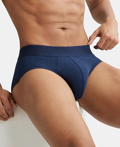 Image of Jockey LM05 Men Bamboo Cotton Elastane Stretch Breathable Mesh Brief with StayDry Treatment