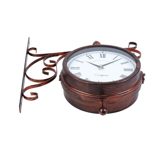 Horloge murale étanche for jardin double face lisible et silencieuse - 7