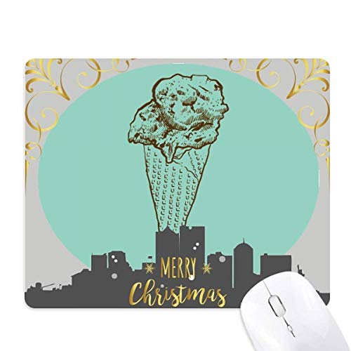 Tapis de souris croustillant chocolat et nuit de noël en caoutchouc