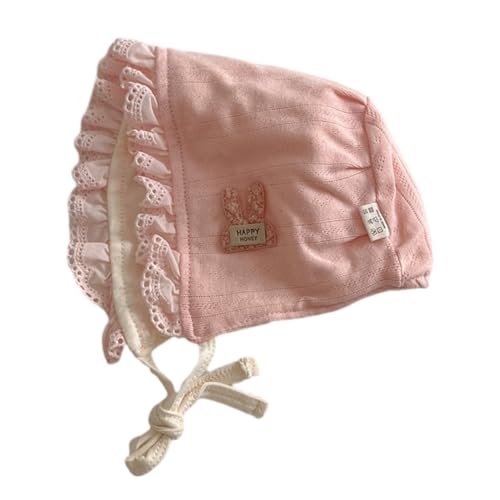 Cotton Cap with Lace Trim Stylish Infant Hat with Flower/Pattern Cute & Fashionable Cap Charming Lace Fashionable