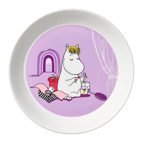 Arabia 1052347 Moomin Plate Porcelain, Lilac