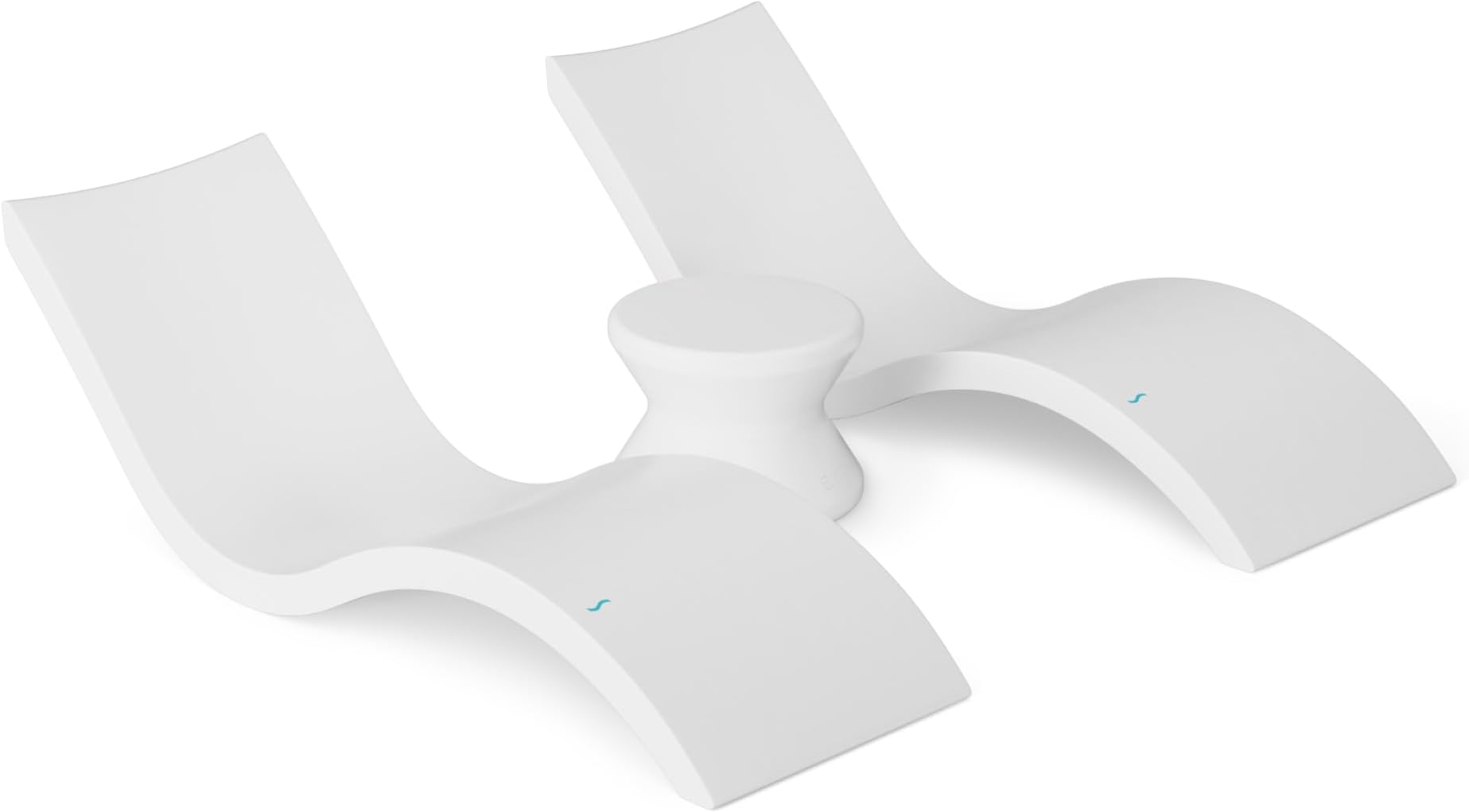 - Oasis Chaise Lounger Set - Includes 2 Chaises + 1 Side Table (no Hole) - Inside Pool & Sun Shelf Lounge Chair - Designed for Shallow Shelves Up to 9” - No Metal - Safe for All Pools - All Weather