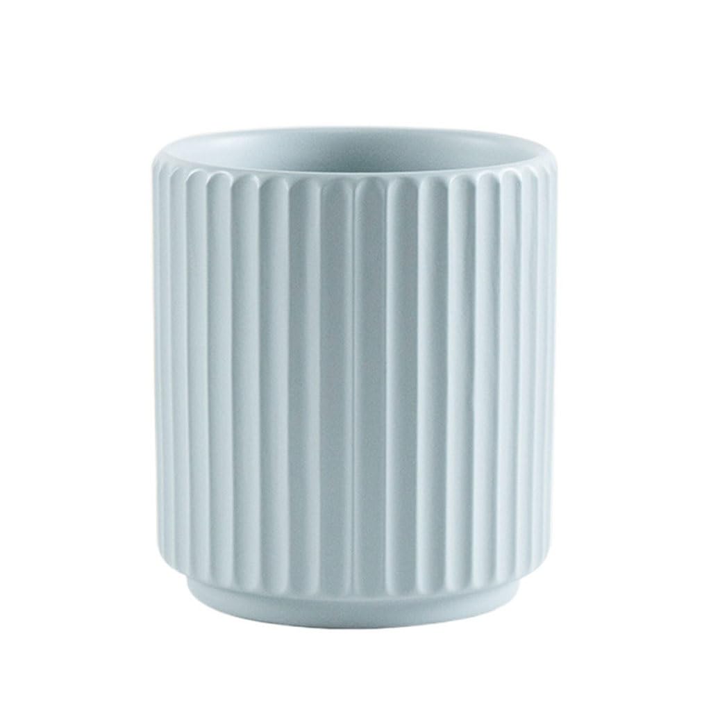 GELASIGE Flower Pots Nordic Simple Ceramic Flower Pots, Creative Personalized Flower Pots, Home Plant Flower Pots, Pots And Pots Outdoor Flower Pots(D)