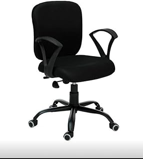 Ergonomic Mesh Office Chair with Adjustable Arms, 66 cm Wide, Black and White