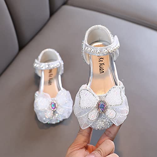 Baby Girls Sparkly Mary Jane Dresses Shoes Bowknot Princess Shoes Dance Performance Shoes Toddler Girls Casual Shoes2