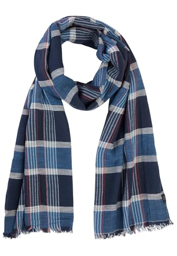 camel active Foulard pour homme, bleu foncé, taille unique