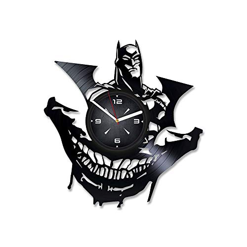 Batman Arkham City Vinyl Record Wall Clock. Decor For Bedroom, Living Room, Kids Room. Gift For Him Or Her. Christmas, Birthday, Holiday, Housewarming Present. #TOP14