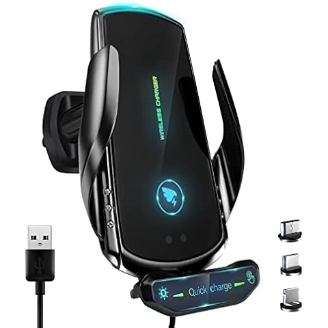 Cargador Inalámbrico Coche con Bloqueo Automático Cover