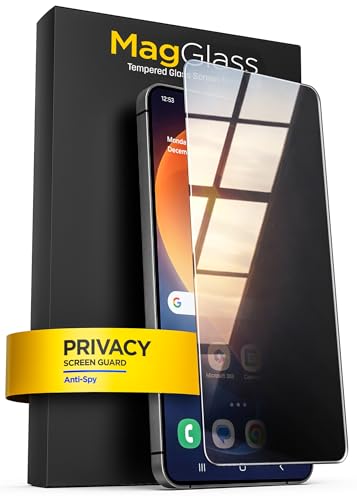 magglass for Samsung Galaxy S26 Privacy Screen Protector - Anti Spy Tempered Glass with Easy Applicator Included (Fingerprint Compatible)