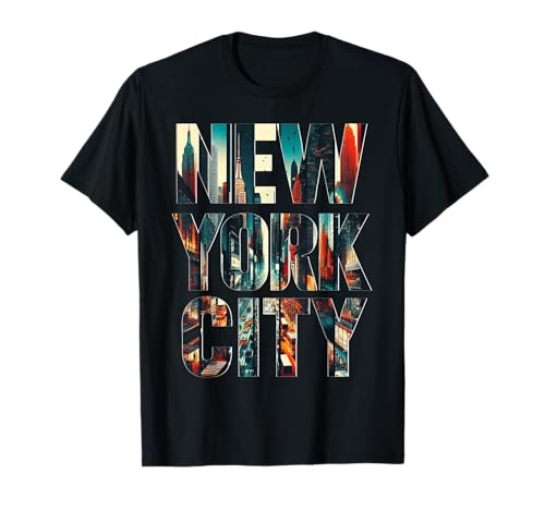 New york city iconic skyline souvenir gift new york love nyc t-shirt