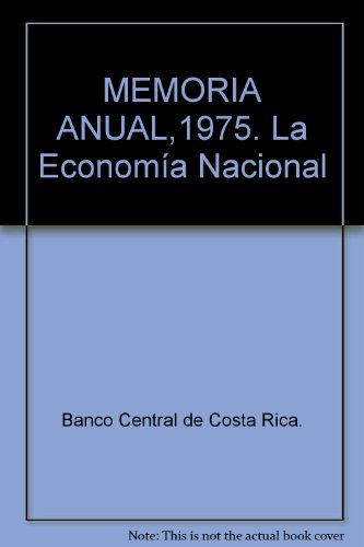 MEMORIA ANUAL,1975. LA ECONOMÃƒÂA NACIONAL