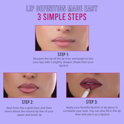 Image of Glam21 Loaded Lips Matte Lip Liner For Clean Contoured Lip | Creamy, Easy Slide Formula | Renders Perfect Pout & Long-Lasting | Waterproof | Transfer-Proof Matte Finish | One-Stroke Color Application | Non-Drying | Shade - 06 Charlotte Red