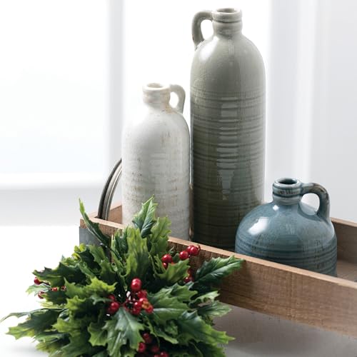 Sullivans Ceramic Jug Vase Set, Farmhouse Decor, Kitchen, Bed room, Workplace, Dwelling Room, Toilet, & Espresso Desk Centerpiece Decorations, Vases for Decor, Mantle & Shelf Decor - Image 5