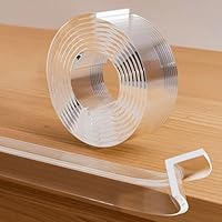 Corner Protectors Baby Proofing, Clear Edge Protector Strip, Soft Corner Protectors for Kids, Baby Child Safety Tables Corner Guards for Furniture Against Sharp Corners for Cabinets, Tables 3.3ft