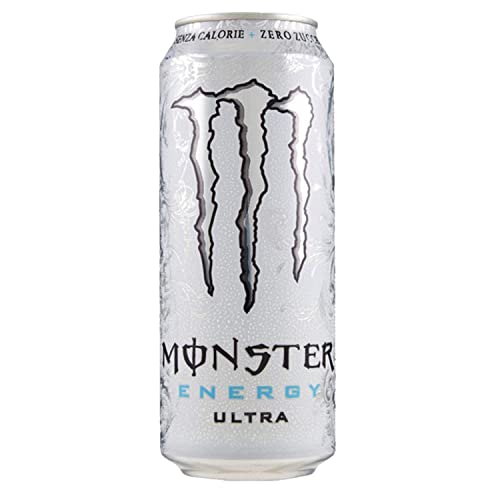 Image of Monster Energy Ultra White Energy Drink, 2 X 500 Ml, No Added Sugar