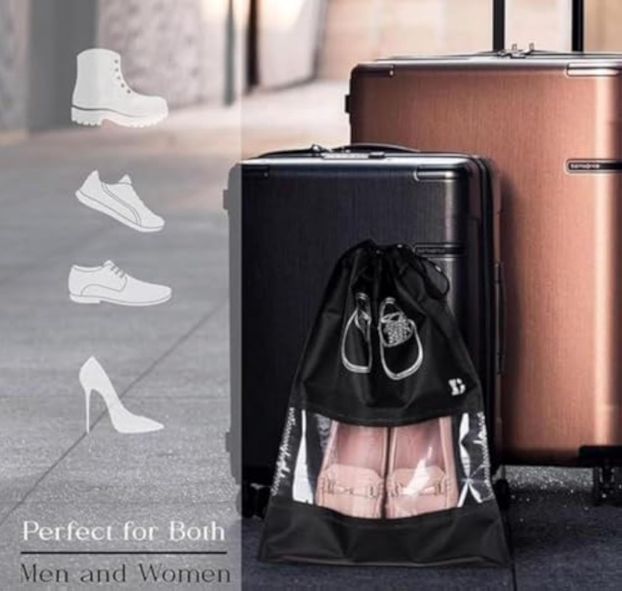Portable Footwear Storage Organizer, Pack of 10