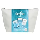 Simple Hydrating Skin Regime Gift Set with a gel wash, a sheet mask, a gel cream, and a beauty bag perfect gifts for any occasion 3 piece