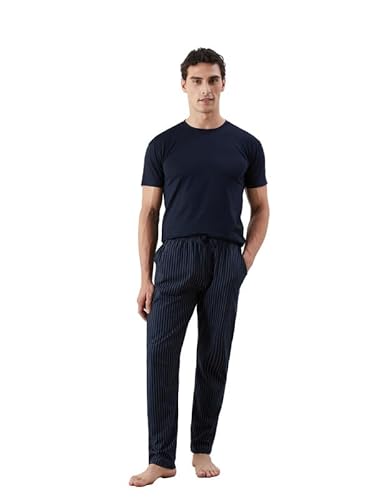 LC WAIKIKI Man Standard Fit Striped Pyjama Bottoms L - Navy