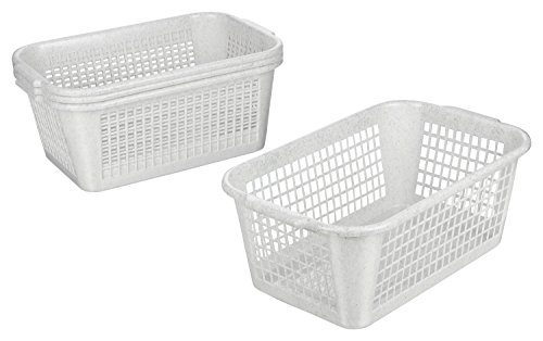 Kigima Aufbewahrungskorb 35x24x14,5cm 9L 4er Set – Allzweckkorb aus...