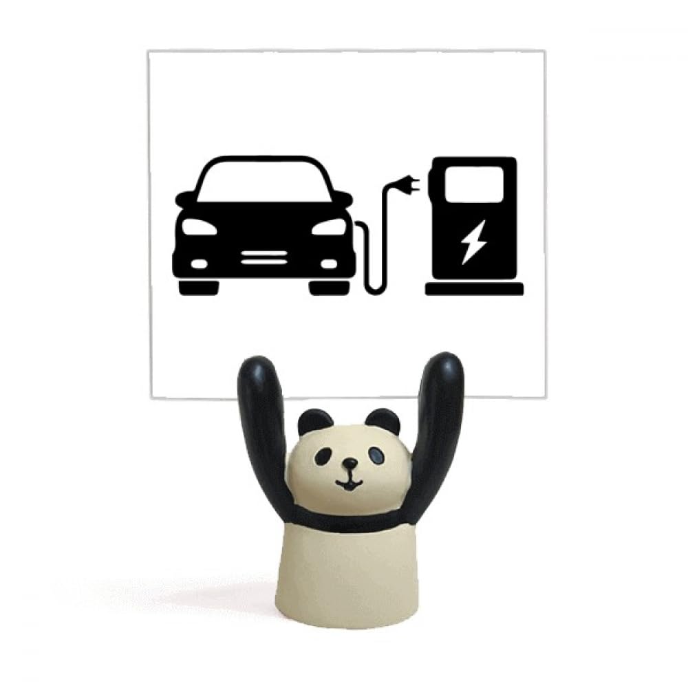 Support pour mémo écologique panda noir porte-note de bureau - 4