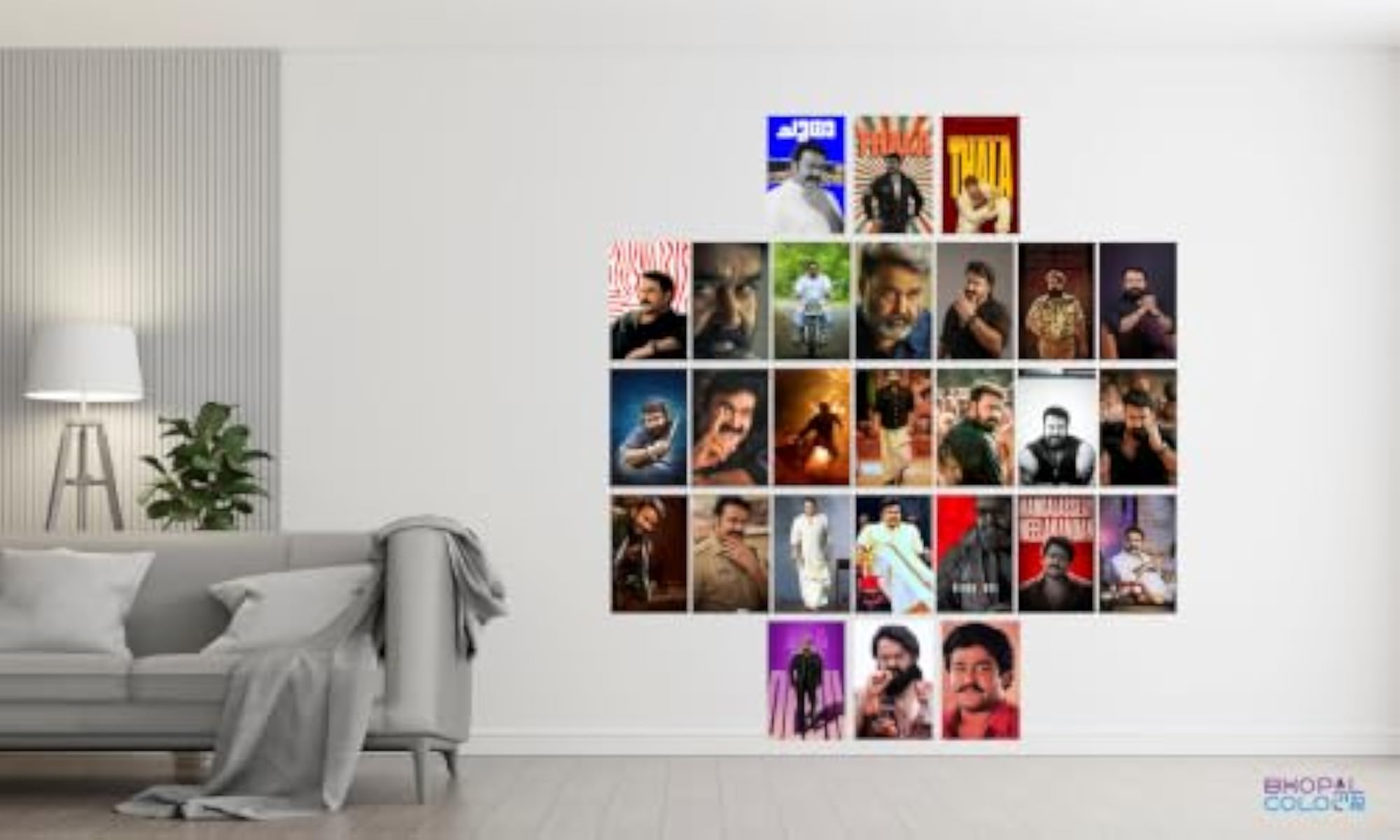 Mohanlal Poster Set of 27, Tamil Actor Superstar Prints