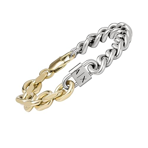 Image of A|X Armani Exchange Stainless Steel Chain Bracelet for Men