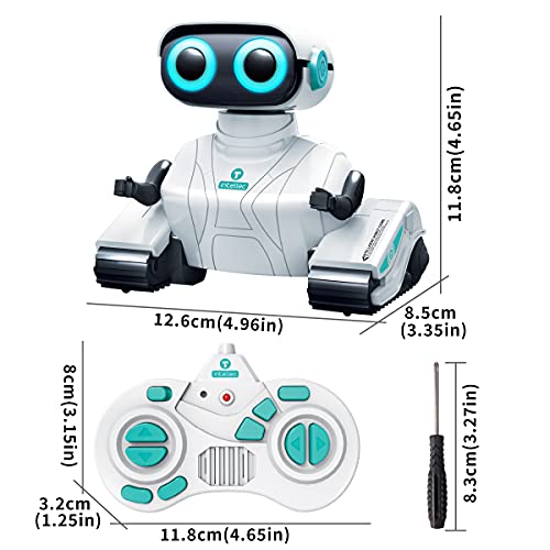 KaeKid Robot Toys for Kids, Remote Control Robot Toys with LED Eyes & Flexible Arms, Dance & Sounds, RC Toys for 3 4 5 6 7 8 Year Old Boys Girls, Children Toys Birthday Gifts