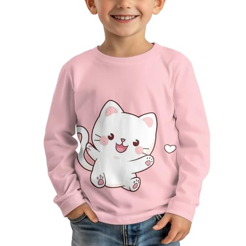 Image of Girls Basic Tee Shirts Outdoor Long Sleeve Shirt Winter Clothes Size 3-16 Top Fall Clothes Gift for Holiday