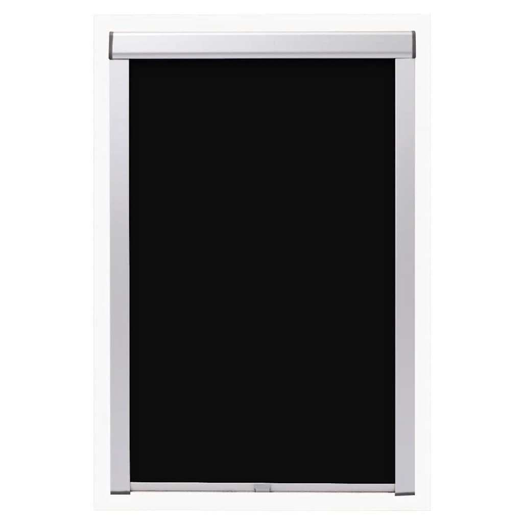 Roleta zaciemniająca do okien dachowych, poliester z aluminiową ramą, 396 x 773 mm, nieprzejrzysta, odporna na wysokie temperatury, ochrona przed oślepieniem, łatwy montaż do sypialni, salonu