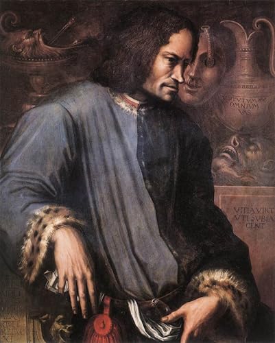 Peinture sur Toile Portrait de Laurent le Magnifique Giorgio Vasari Impression Tableau Chambre