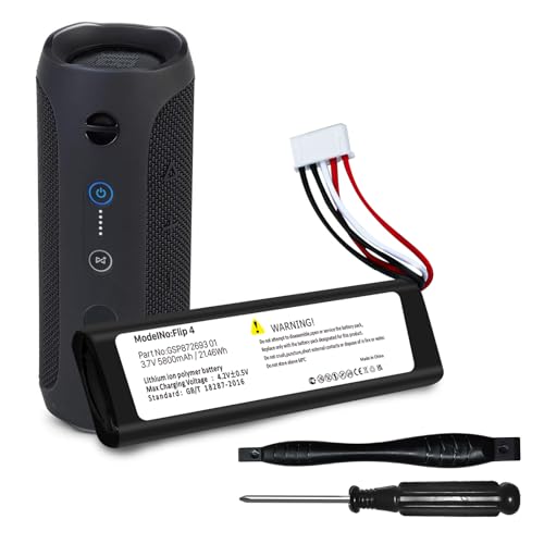 Bateria para JBL Flip 4, Flip 4 Special Edition, 5800 mAh GSP872693 01 bateria de substituição com ferramentas de reparação
