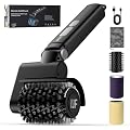 Electric Grill Cleaner 3-in-1 Kit, Cordless BBQ Grill Cleaner with Adjustable Angle, High Torque Motor, 3-Speed Rotating Grill Cleaning Brush for Burnt-On Grease & Grill Grates, Rechargeable